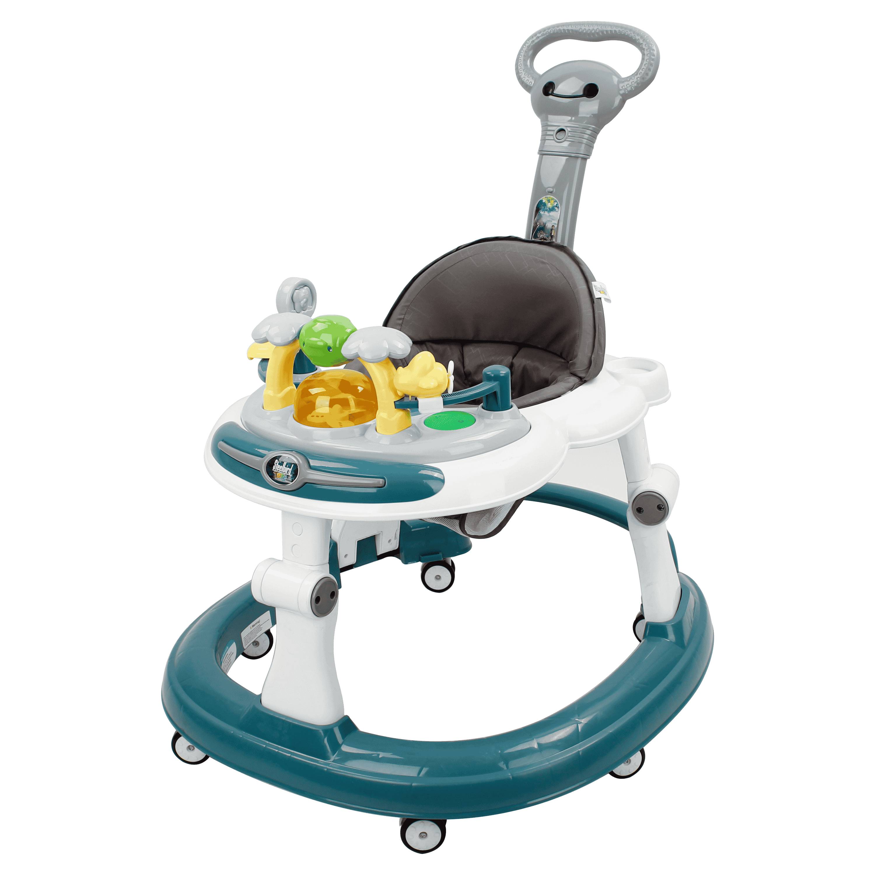 BABY WALKER WITH PARENTAL HANDLE - Steelbird Toys